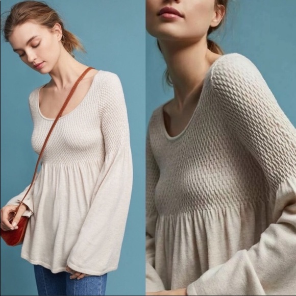 Anthro Knitted & Knotted Mustard Pullover Sweater - Picture 9 of 10